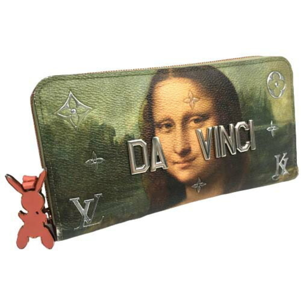 Louis Vuitton Zippy Wallet Da Vinci Masters Mona Lisa Green